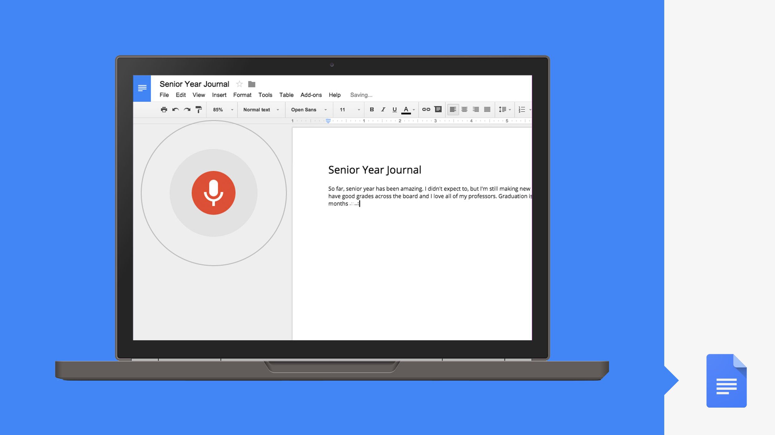 Google Docs update brings voice typing, new templates, smart sheets and