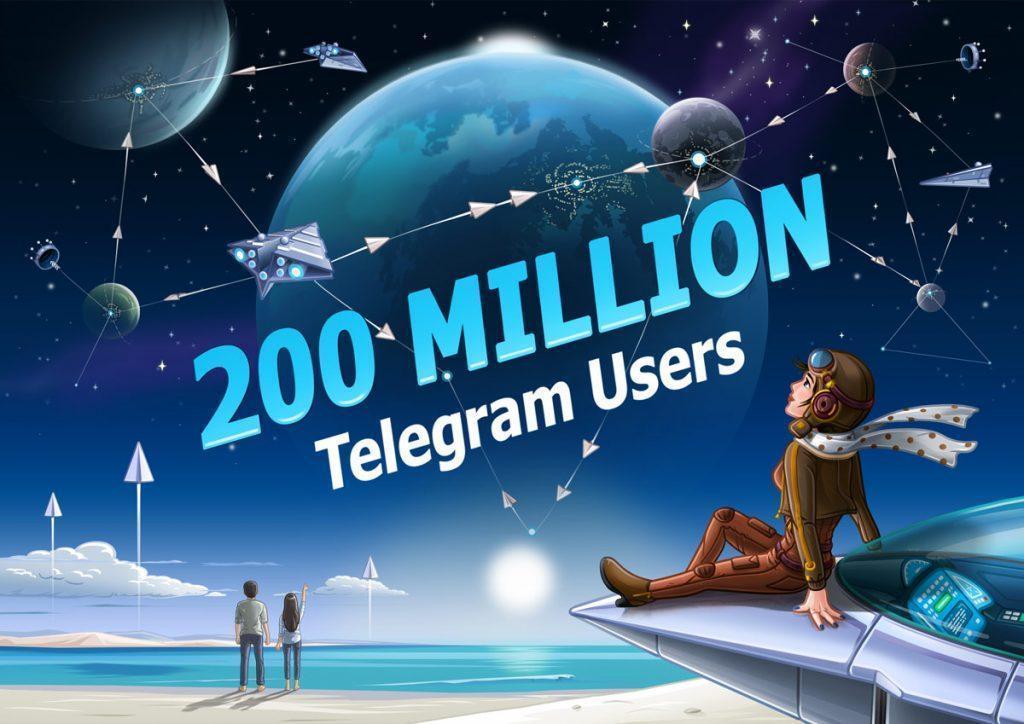 Messaging application; Telegram now has 200 million monthly active users.