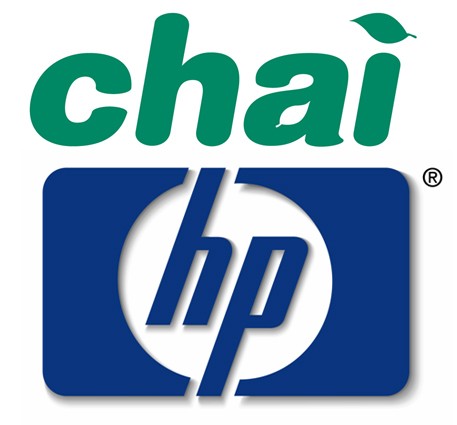 Logos for HP and Chai