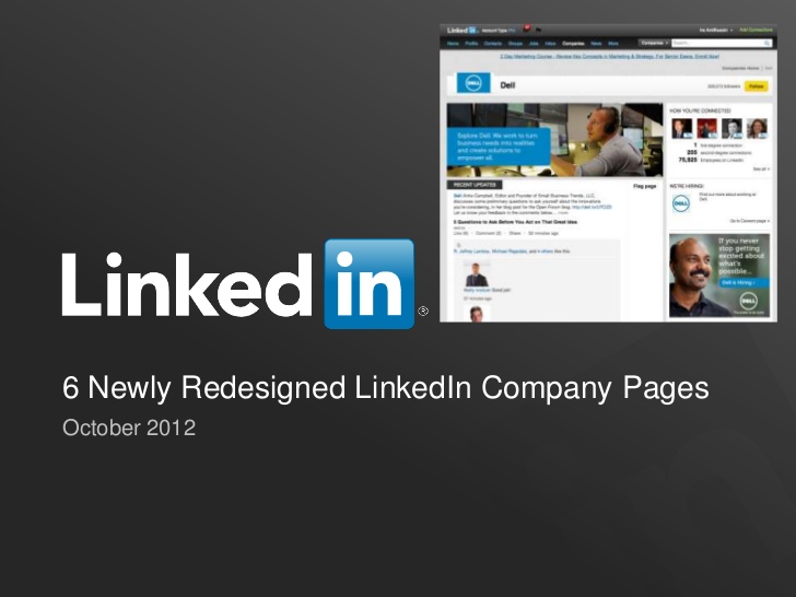 Photo of The Redesigned LinkedIn Company Page