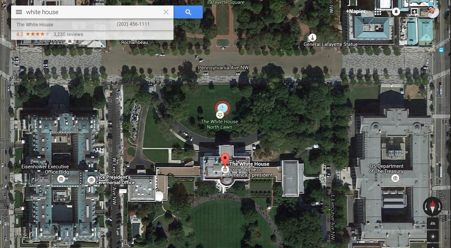 Photo of Google Maps explains racist search results pointing at White House