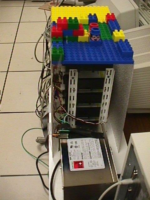 Sometimes you just gotta work with what you have. That’s how you end up with a server made up of toy building blocks.