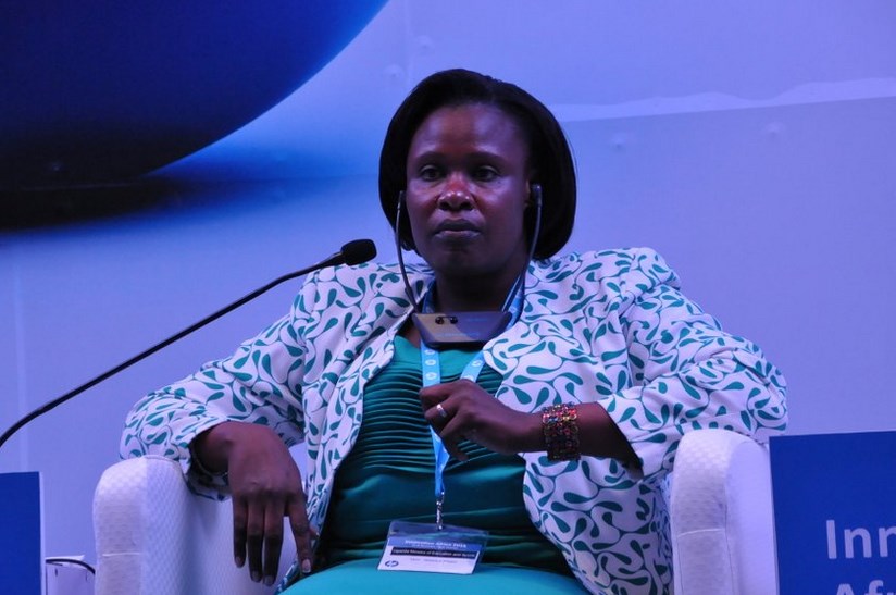 Hon. Maj. (Rtd) Dr Jessica Alupo Rose Epel (MP) Minister of Education, Science, Technology & Sports at the Innovation Africa Summit last year. Photo Credit: The Brain Network