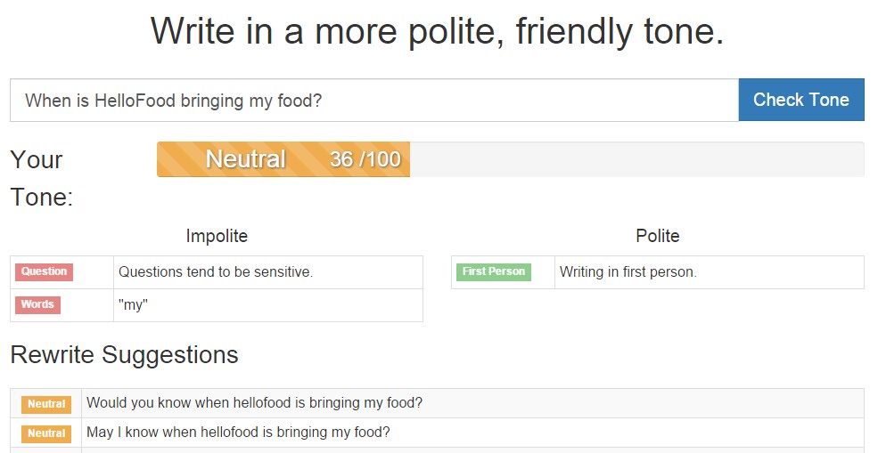 Photo of FoxType tool helps you write more polite email