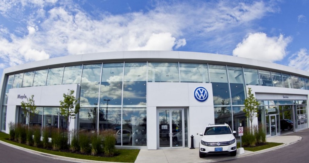 VW dealerships in Canada and Europe are reporting a dip in sales, but