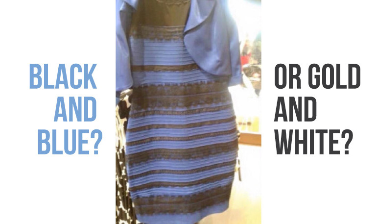 The dress seen in different light suddenly went viral, and captured the attention of millions of people. Image Credit: KevinMD
