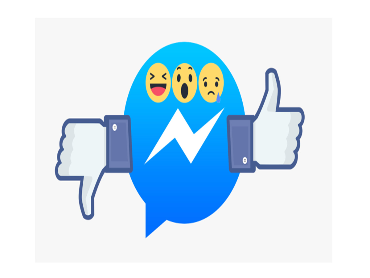 Facebook Messenger is showing some users a Reactions options in messages. Image Credit: TechCrunch
