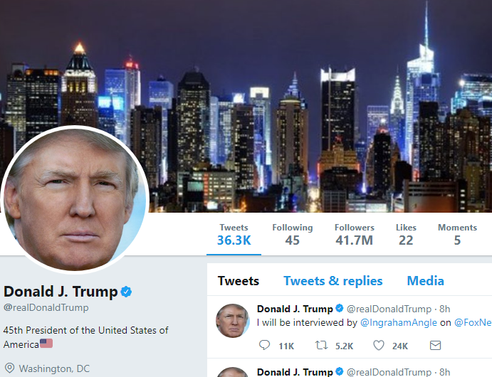 Photo of Donald Trump’s Twitter Account Was Temporary Terminated For 11 minutes