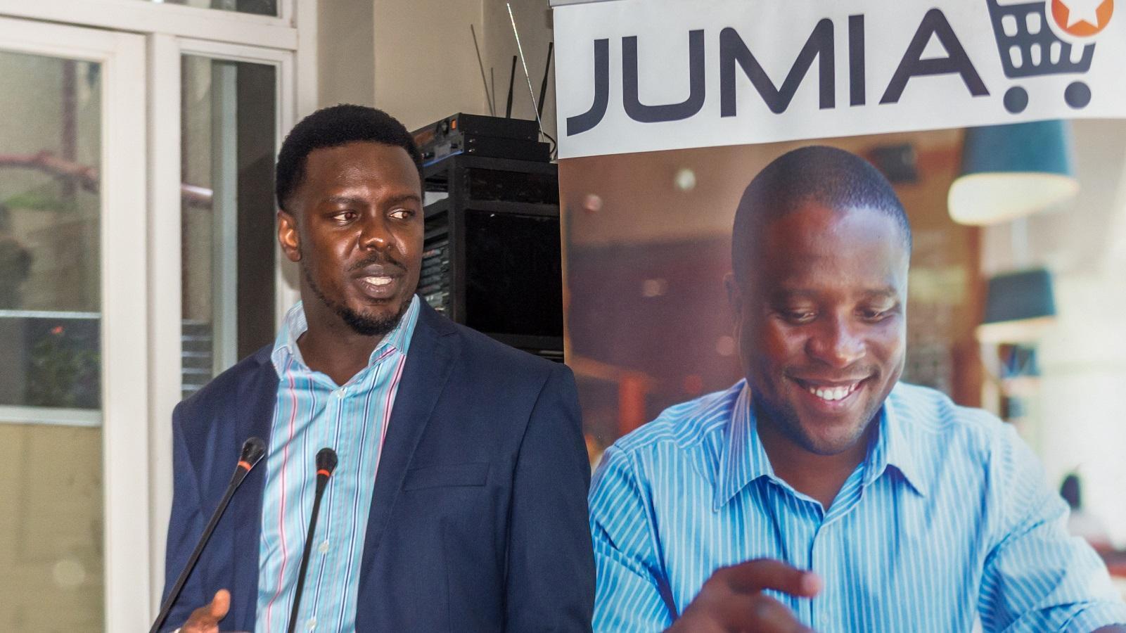 Ham Namakajjo; Jumia Country Director, Uganda speaking at the 2nd annual Jumia Mobile Report at the Skyz Hotel in Kampala, Uganda on Thursday 15th, March 2018. (Photo by: Nathan Ernest Olupot)