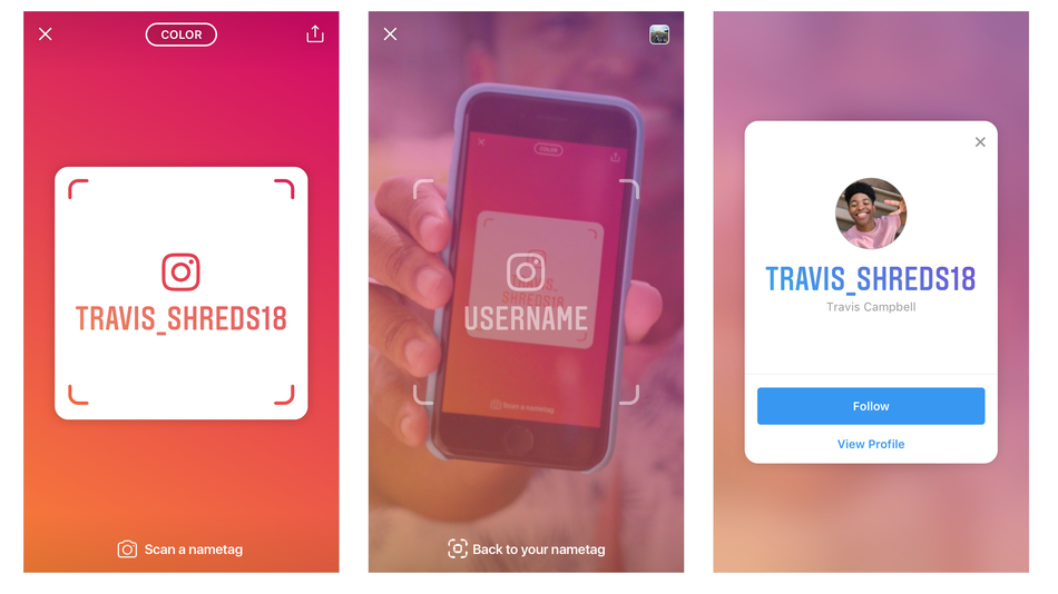 Instagram Nametags make it easier for people to visually promote their Instagram account. (Image Courtesy)
