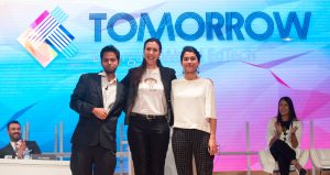 (From L - R): Dot Learn, CEO Sam Bhattacharyya, TeachMeNow Managing Director, Thea Myhrvold and Chatterbox CEO Mursal Hedayat pose for a group photo after winning the 2018 Next Billion EdTech Prize at the Global Education and Skills Forum in Dubai | Courtesy Photo.