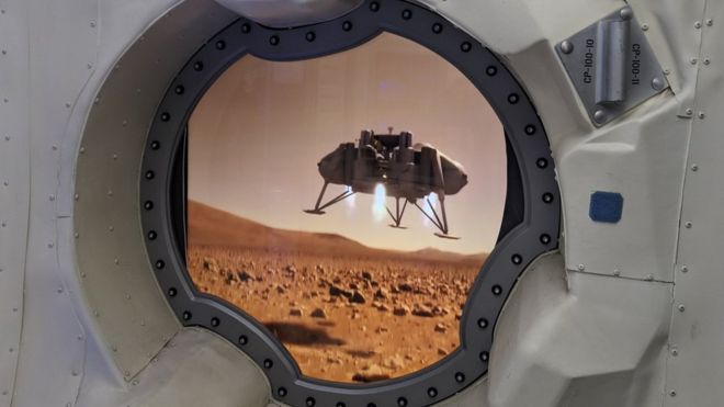 HP space replica display showcased at the 2019 Mobile World Congress in Barcelon | Photo by : BBC News