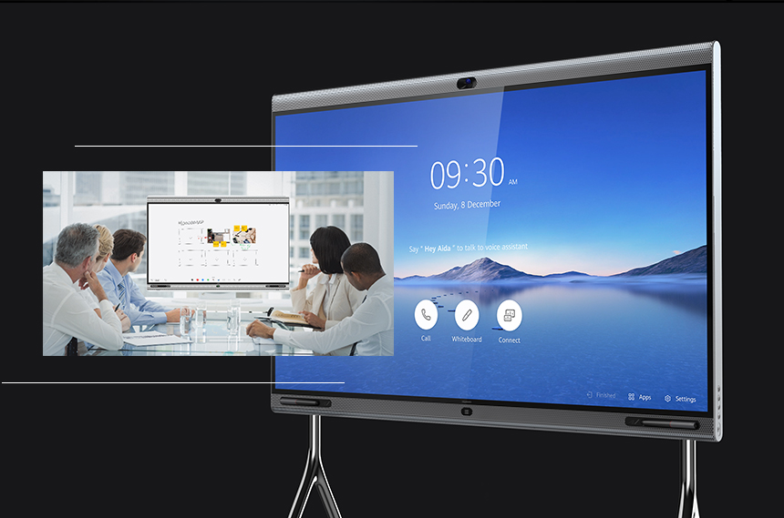 Huawei's CloudLink Board is an intelligent collaborative videoconferencing endpoint that integrates videoconferencing, interactive collaboration, wireless projection and other functions. (Image Credit: Huawei Enterprise)