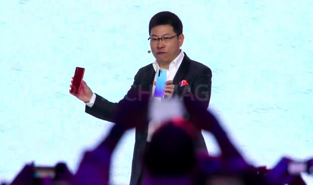 Huawei's CEO of Consumer Business, Richard Yu officially unveils the Huawei P30 and Huawei P30 Pro at an unveiling event in Paris, France on March 26th, 2019 | Photo by PC TECH MAGAZINE/Olupot Nathan Ernest.