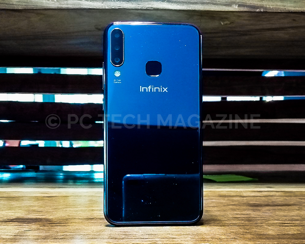 The Infinix S4 comes with a fingerprint mount at the back.