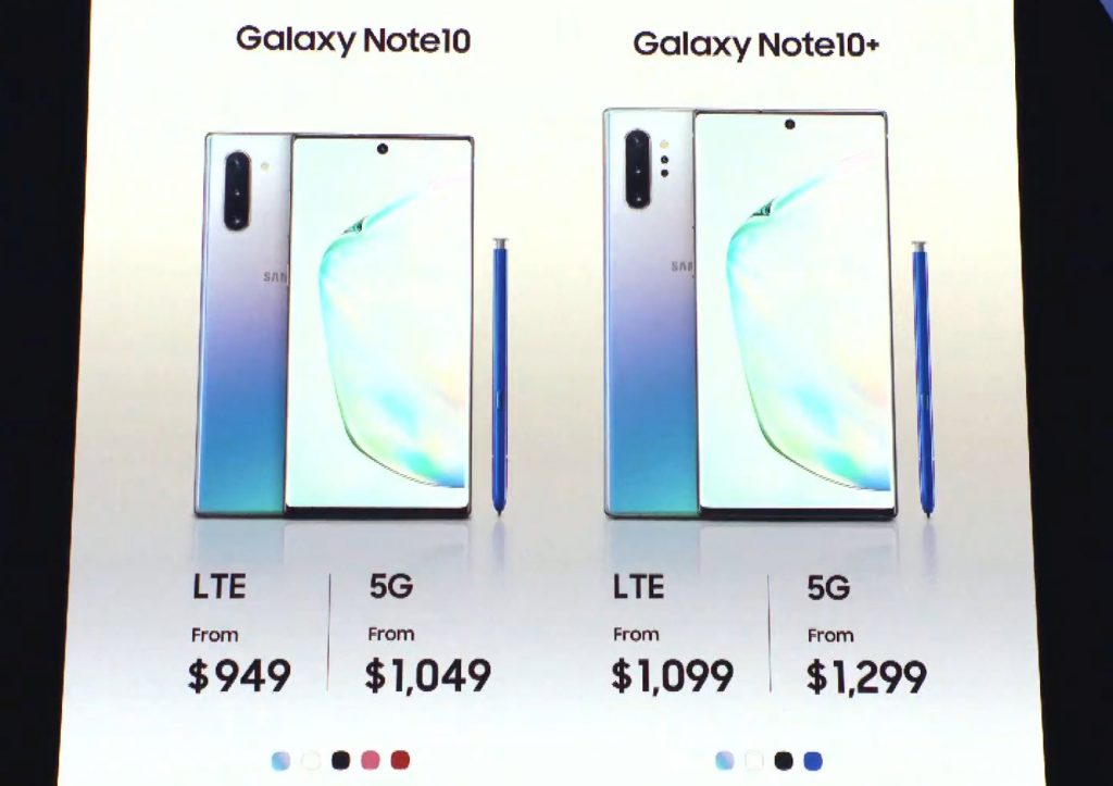 The phone comes in two versions for each, LTE and 5G and price differs.