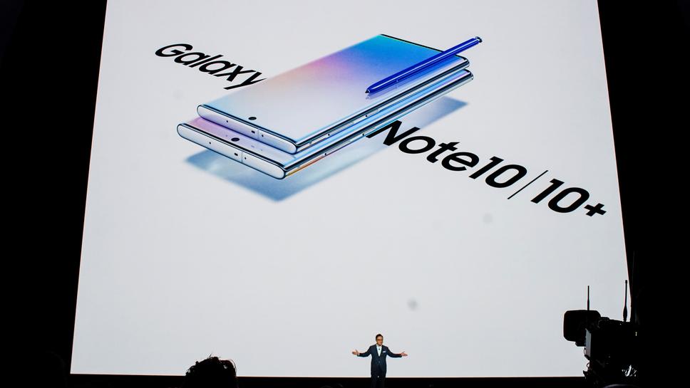 DJ Koh; CEO IT and Mobile Communications at Samsung officially unveils the Samsung Galaxy Note 10 and Note 10+. Courtesy Photo