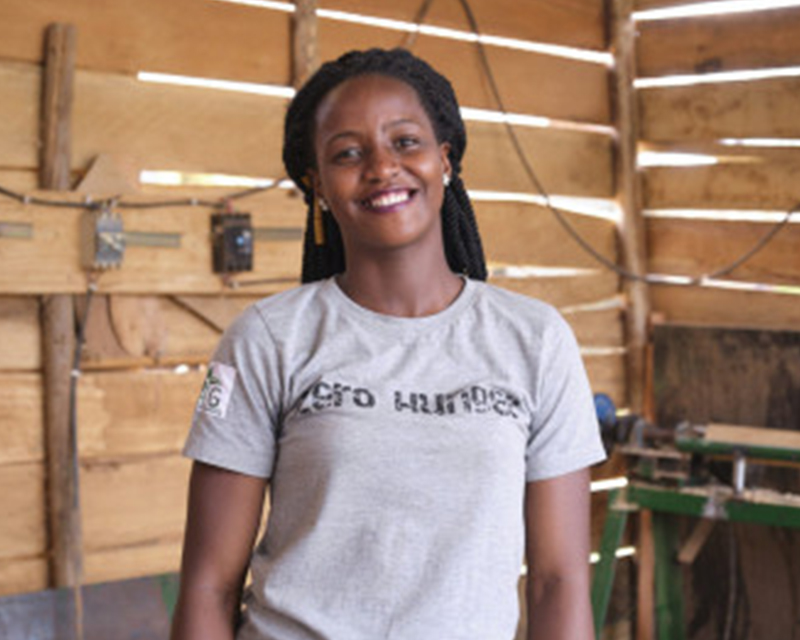 Catherine Nalukwago, 22 from Uganda is among the 20 young African entrepreneurs selected for the 2019 Anzisha Prize. She is the Co-Founder of Vertical and Micro Gardening. Courtesy Photo