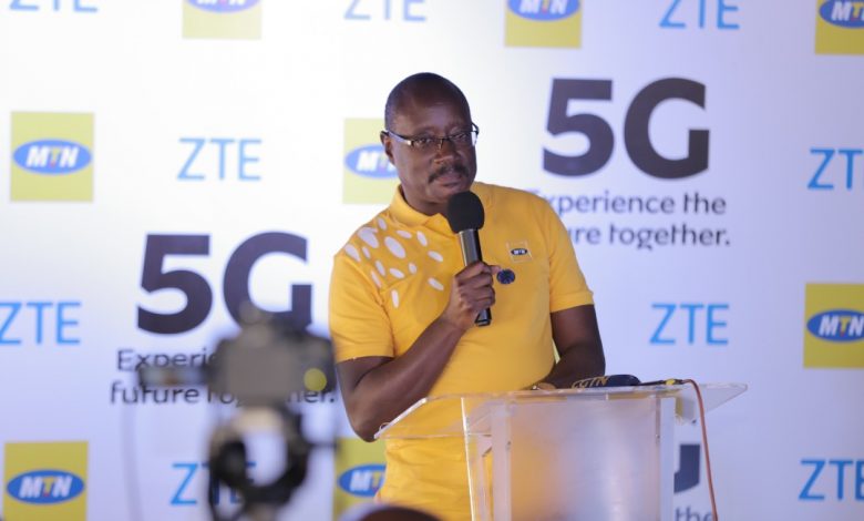 Gordian Kyomukama now CEO of MTN South Sudan pictured speaking at the MTN Uganda 5G pilot launch at Nyonyi Gardens.