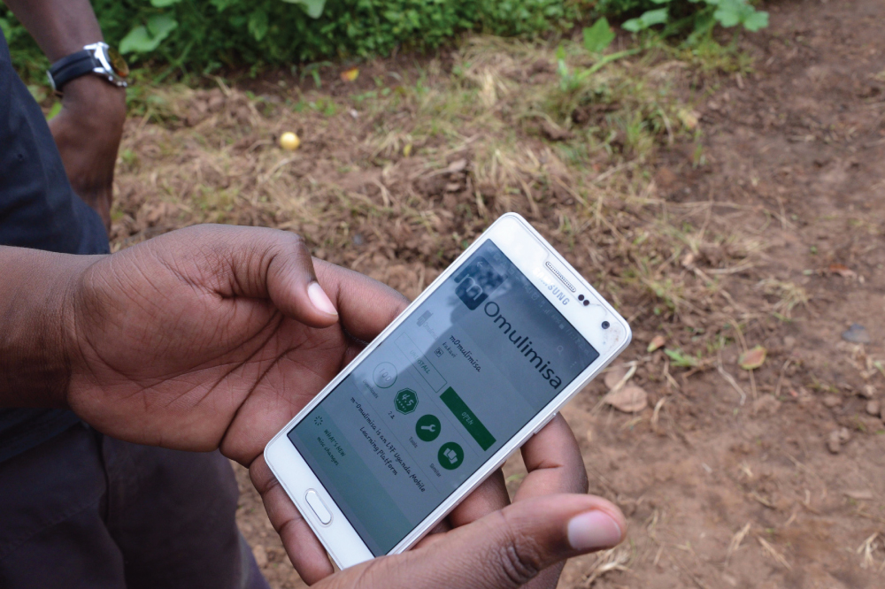 M-omulimisa android mobile application. Courtesy Photo/M-Omulimisa