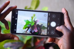 Using the rear camera on the itel A56.