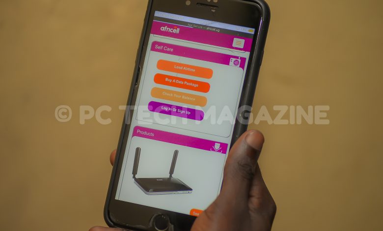 Africell self care. Photo by : OLUPOT NATHAN ERNEST | PC Tech Magazine