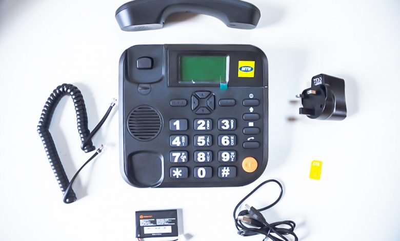 MTN Kigale Fixed Line, a desk phone that comes with uninterrupted free calls valid for six months. Courtesy Photo: Mpairwe Humphrey