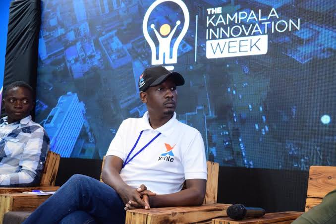 Xente startup founder pictured during the Kampala Innovation Week. Courtesy Photo