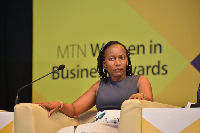 Elizabeth Ntege; Co-founder and CEO of NFT Consult Group elected as the new Chairperson of the ICT Association of Uganda (ICTAU). Pictured at the MTN Uganda women in business awards. (COURTESY PHOTO)