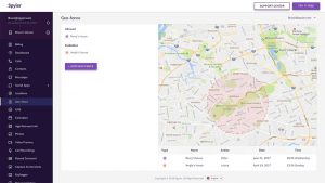 This feature allows you to track the spied device by following it on a map.