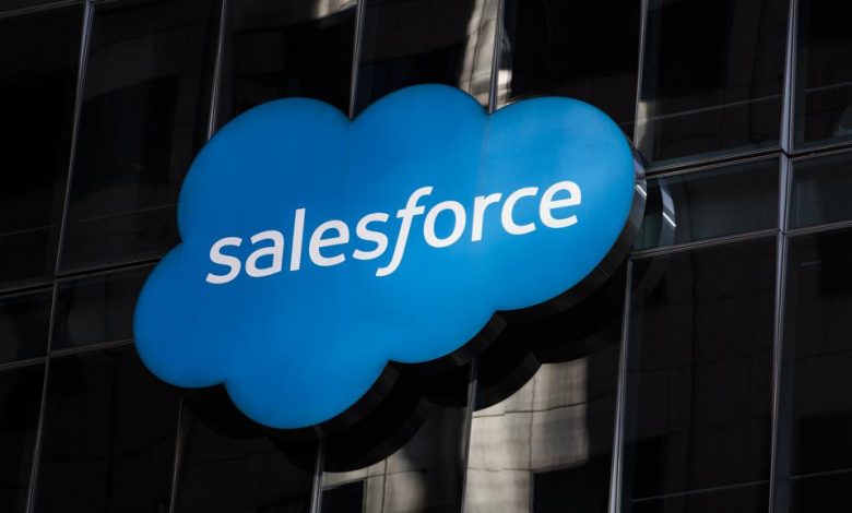 Salesforce is the most widely used Customer Relationships Management platform. (Photo by Stephen Lam/Getty Images) GETTY IMAGES