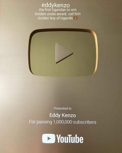 Eddy Kenzo was the first Ugandan YouTuber to reach 1 million subscribers. (PHOTO: Eddy Kenzo/Instagram Page)