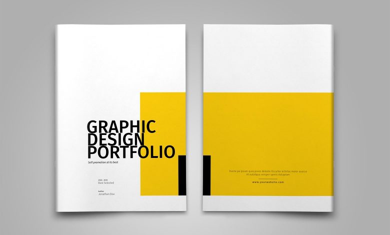 graphic design portfolio cover design