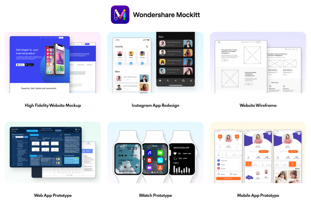 Wondershare Mockitt is one of the best software for creating beautiful portfolios. (SCREENSHOT)