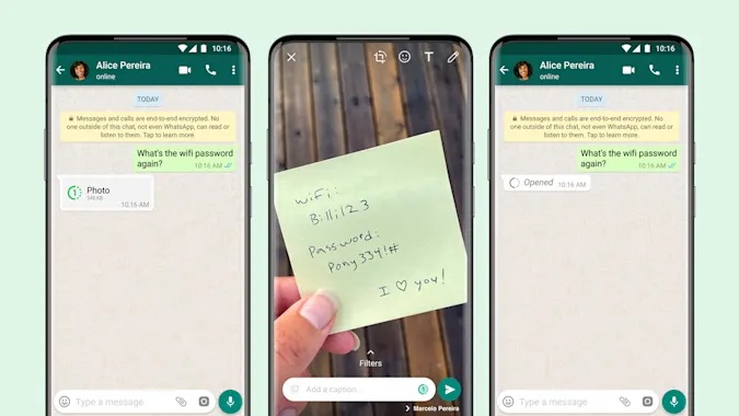 WhatsApp globally rolls out the 'View Once' feature to all its users.
