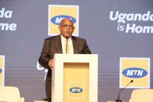 Charles Mbire, the chairperson of the Board of Directors MTN Uganda