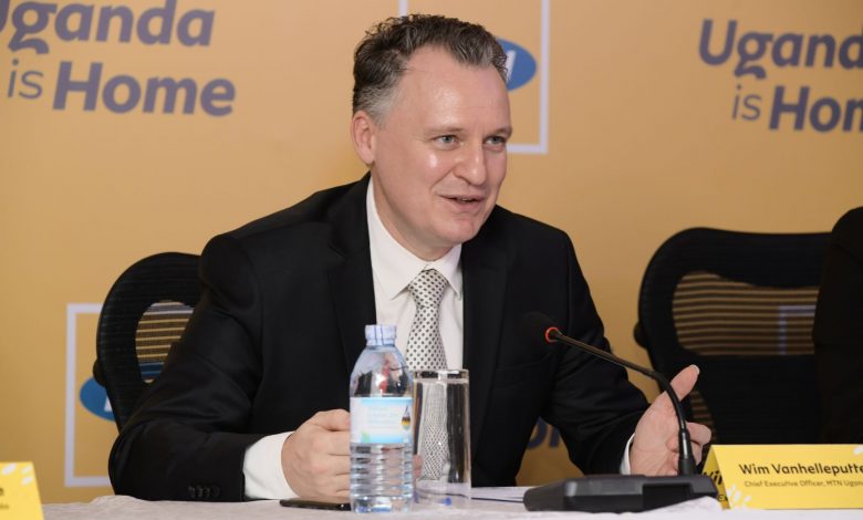 MTN Uganda CEO Wim Vanhelleputte at a press briefing at the Kampala Serena Hotel, announcing the MTN IPO Offer opening for the public.