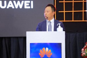 Gao Fei, Huawei Managing Director speaking at the Huawei ICT award ceremonial at the UICT Innovation Hub.