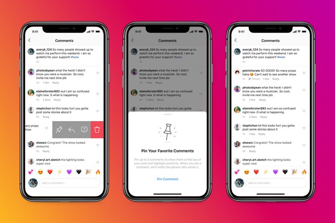Instagram introduced the 'Pin Comment' feature to minimize negative comments on the platform and give more prominence to positive or valuable comments for users.