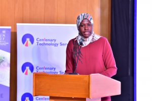 Ps. Ministry of ICT and National Guidance, Dr. Aminah Zawedde.