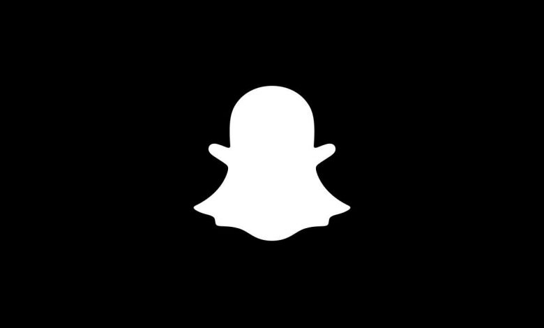 black and white snapchat logo