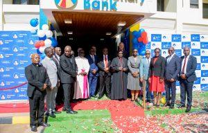 Centenary Group officials and other partners pose for a group photo after opening Centenary Bank Limited in Lilongwe, the Capital of Malawi.