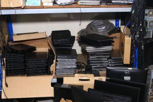 MTN Uganda donating e-waste items monitors, desktops, and laptops to Makerere University to be revamped and donated to rural secondary schools.