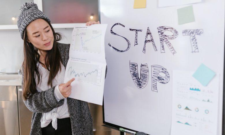 Pictured a woman pitches her startup. There still remains a number of challenges that make it more difficult for female founders to succeed in the startup industry. PHOTO: RODNAE Productions/Pexels