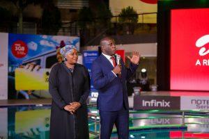 Ali Balunywa and Joweria Nabakka Zziwa from Airtel Uganda.