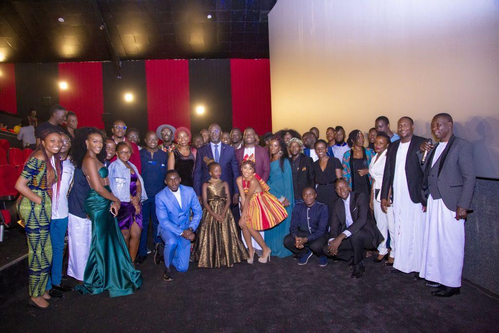 The cast and crew of Nambi at the premiere film's premiere at Metroplex Cinema Naalya on May 30, 2023.