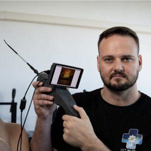 Edmund Wessels a biomedical engineer developed FlexiGyn. COURTESY PHOTO