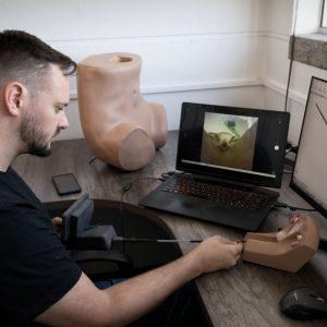 Edmund Wessels a biomedical engineer developed FlexiGyn. COURTESY PHOTO