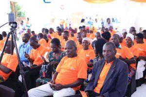 Some of the guests attending the launch of the Wendi mobile wallet in Bukedea.