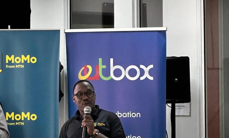 Gerald Musoke, MTN Mobile Money Products Development Specialist, speaking at the launch of the third MTN MoMo API Hackathon. COURTESY PHOTO/MTN